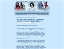 Tablet Screenshot of jane-austen-essays.com